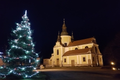 vánoční pohled na kostel 2018